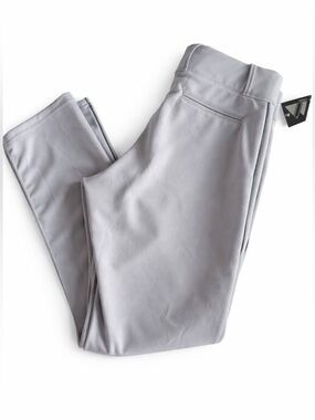 Majestic Cool Base Baseball Pants Mens Large White Green Piped NWT